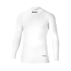 Maglia ignifuga a maniche lunghe omologata FIA SPARCO RW-10 SHIELD TECH, bianco