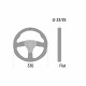 Volanti Volante sportivo a 3 razze Sparco R330, 330mm, pelle, piatto, nero/giallo | race-shop.it