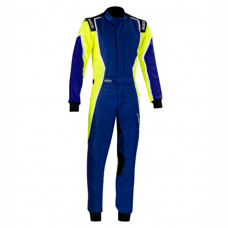 Tute Tuta da karting per bambini omologata CIK-FIA SPARCO X-LIGHT K, blu/giallo/nero | race-shop.it