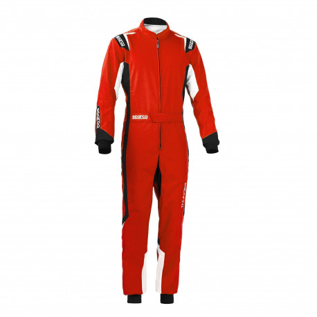 Tute Tuta da karting per bambini omologata CIK-FIA SPARCO Thunder K43, rosso/nero | race-shop.it