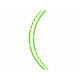 Foliatec strisce decorative per cerchi di moto, neon verde