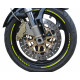 Strisce decorative adesive Foliatec strisce decorative per cerchi di moto, neon giallo | race-shop.it