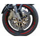 Strisce decorative adesive Foliatec strisce decorative per cerchi di moto, neon rosso | race-shop.it