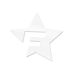Adesivo Cardesign F-STAR, 41x39cm, bianco