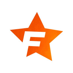 Adesivo Cardesign F-STAR, 41x39cm, arancione