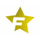 Adesivo Cardesign F-STAR, 41x39cm, oro