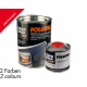 Spray e pellicole Hard Rock Liner, 2C vernice strutturata set permanente, nero satinato-lucido | race-shop.it
