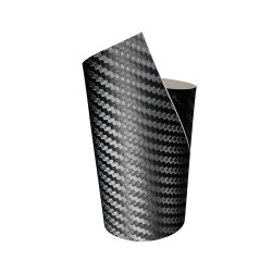 COCKPIT Foglio di design in carbonio, nero strutturato, 50x50cm