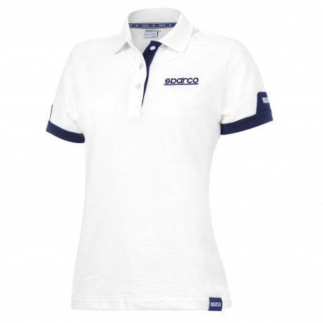 Magliette Polo Sparco LADY CORPORATE bianco | race-shop.it