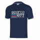 T-shirt SPARCO 1977, blu navy