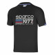 Magliette T-shirt Sparco 1977 black | race-shop.it