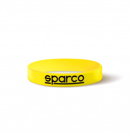 Rubber wrist band SPARCO silicone bracelet yellow | race-shop.it