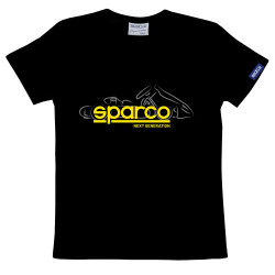T-shirt da bambino SPARCO Next Generation 2022, nero