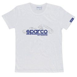 T-shirt da bambino SPARCO Next Generation 2022, bianco
