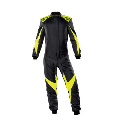 Tuta da corsa omologata FIA OMP ONE EVO X, nero/giallo