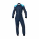 Tute Tuta da corsa omologata FIA OMP ONE EVO X, blu/turchese | race-shop.it