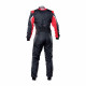 Tute Tuta da corsa omologata FIA OMP Tecnica EVO, nero/rosso | race-shop.it