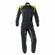 Tuta da corsa omologata FIA OMP Tecnica HYBRID, nero/giallo
