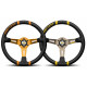 Volanti 3 volante a raggi MOMO DRIFTING 350mm, Nero Arancione pelle | race-shop.it