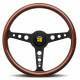 Volanti Volante sportivo a 3 razze MOMO INDY HERITAGE, 350mm, legno, calice 37mm, marrone/nero | race-shop.it