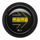 Mozzi volante Universali a sgancio rapido MOMO Corno Button - glossy nero giallo heritage logo 2CCF - rotondo liplip | race-shop.it