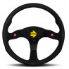 3 spoke steering wheel MOMO MOD.80 NEW black 350mm, suede