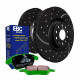 Freni EBC Kit anteriore EBC PD11KF1219 - Dischi Turbo Scanalati + pastiglie freno Greenstuff | race-shop.it