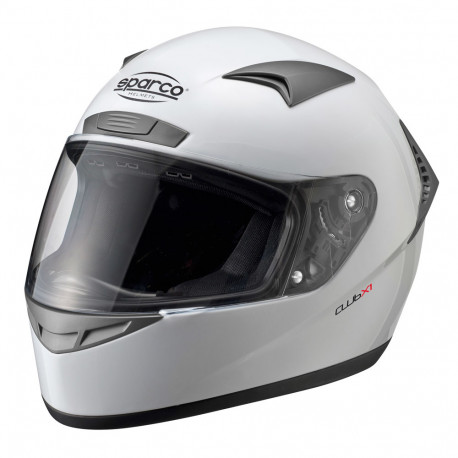 Caschi integrali Casco integrale da corsa omologato ECE Sparco CLUB X-1, bianco | race-shop.it