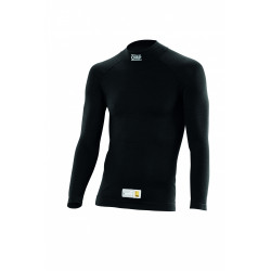 Maglia ignifuga a maniche lunghe omologata FIA OMP TECNICA EVO, nero