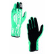 Guanti da karting OMP KS-4 ART my2023 (cuciture interne), verde menta/verde