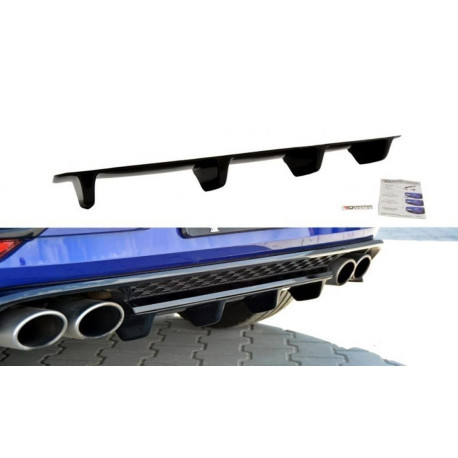 Body kit e accessori visivi MAXTON DESIGN splitter posteriore centrale per VW GOLF VII R | race-shop.it