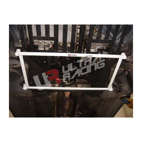 Strutbars (montanti) Peugeot 406 UltraRacing Barra inferiore del pavimento anteriore - 4 punti | race-shop.it