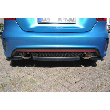 Body kit e accessori visivi SPLITTER POSTERIORE CENTRALE (WITHOUT VERTICAL BARS) MERCEDES-BENZ W176 AMG-LINE PREFACE | race-shop.it