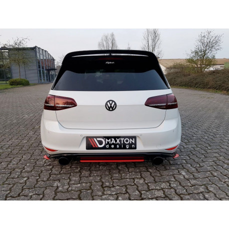Body kit e accessori visivi MAXTON DESIGN splitter posteriore centrale per VW GOLF Mk7 GTI CLUBSPORT | race-shop.it