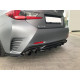 Body kit e accessori visivi SPLITTER POSTERIORE CENTRALE (CON BARRE VERTICALI) Lexus Rc | race-shop.it