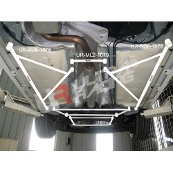 ULTRA RACING 2× barre laterali sottoscocca a 3 punti per Ford Focus MK2 2.0 TDCI