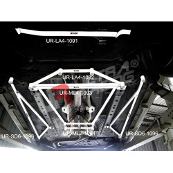 ULTRA RACING 2× barre laterali sottoscocca a 3 punti per Ford Fiesta MK6/7 1.6 /Mazda 2 07+