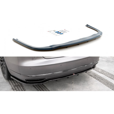 Body kit e accessori visivi Splitter posteriore centrale (con barre verticali) Audi A8 D4 Facelift | race-shop.it