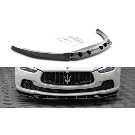 Body kit e accessori visivi MAXTON DESIGN splitter anteriore per Maserati Ghibli Mk3, V2 | race-shop.it