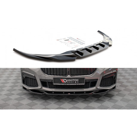 Body kit e accessori visivi MAXTON DESIGN splitter anteriore per BMW 7 G11 M-Pack Facelift, V2 | race-shop.it