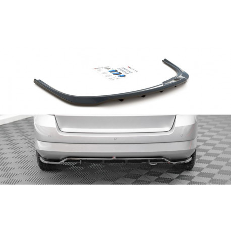 Body kit e accessori visivi Splitter posteriore centrale (con barre verticali) Skoda Fabia Combi Mk3 | race-shop.it