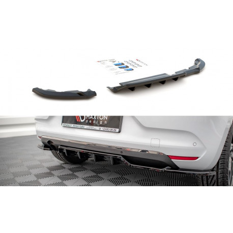 Body kit e accessori visivi Splitter posteriore centrale (con barre verticali) Renault Clio Mk5 | race-shop.it