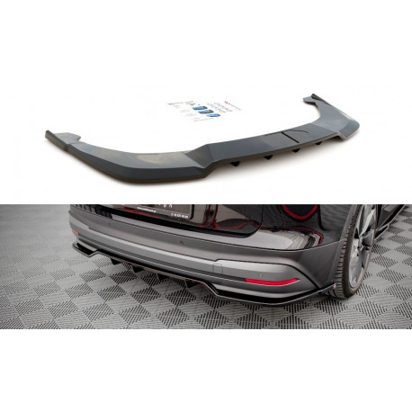 Body kit e accessori visivi Splitter posteriore centrale (con barre verticali) Skoda Enyaq iV | race-shop.it