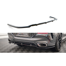 MAXTON DESIGN splitter posteriore centrale per BMW X6 M-Pack G06 (con barre verticali), nero lucido, V3