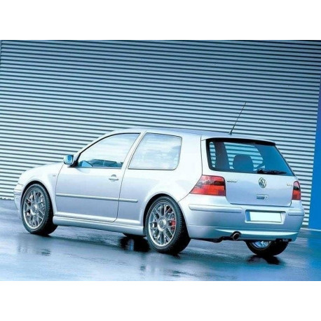 Body kit e accessori visivi MAXTON DESIGN splitter posteriore per VW GOLF 4 25`TH ANNIVERSARY LOOK (1 foro scarico) | race-shop.it