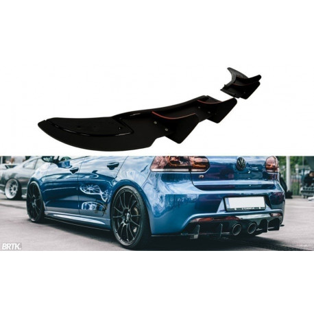 Body kit e accessori visivi SPLITTER LATERALE POSTERIORE VW GOLF VI R (CNC) | race-shop.it