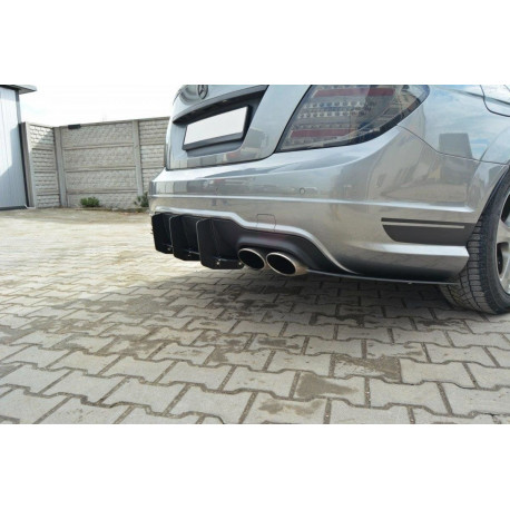 Body kit e accessori visivi MAXTON DESIGN diffusore posteriore + splitter laterali posteriori per Mercedes C W204 AMG-Line (Facelift) | race-shop.it