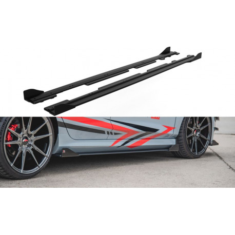 Body kit e accessori visivi MAXTON DESIGN Racing Durability diffusori minigonne + alette per Ford Fiesta Mk8 ST / ST-Line | race-shop.it