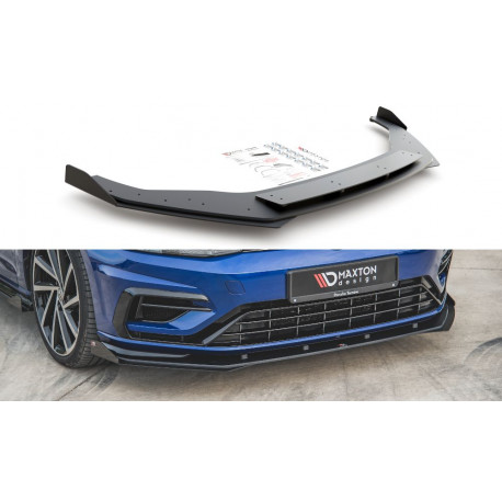 Body kit e accessori visivi MAXTON DESIGN Racing Durability splitter anteriore + alette per VW Golf 7 R / R-Line Facelift | race-shop.it