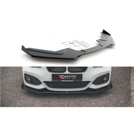 Body kit e accessori visivi Splitter anteriore racing V.3 + Splitter per BMW 1 F20 M-Pack Facelift / M140i | race-shop.it